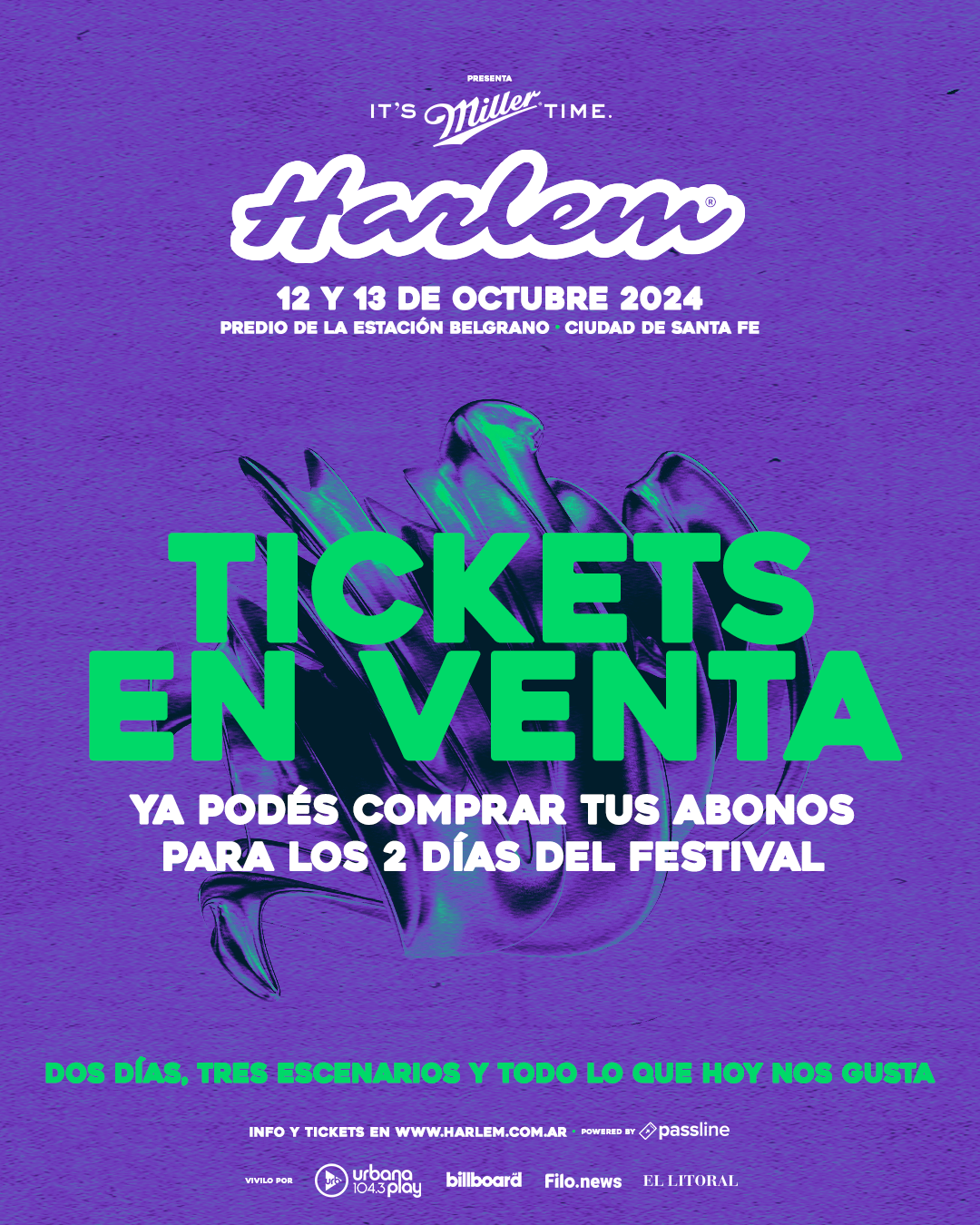 HARLEM FESTIVAL: ¡TICKETS YA DISPONIBLES! #UrbanaPlay, radio oficial 1 02 ENTRADAS EN VENTA Feed 1