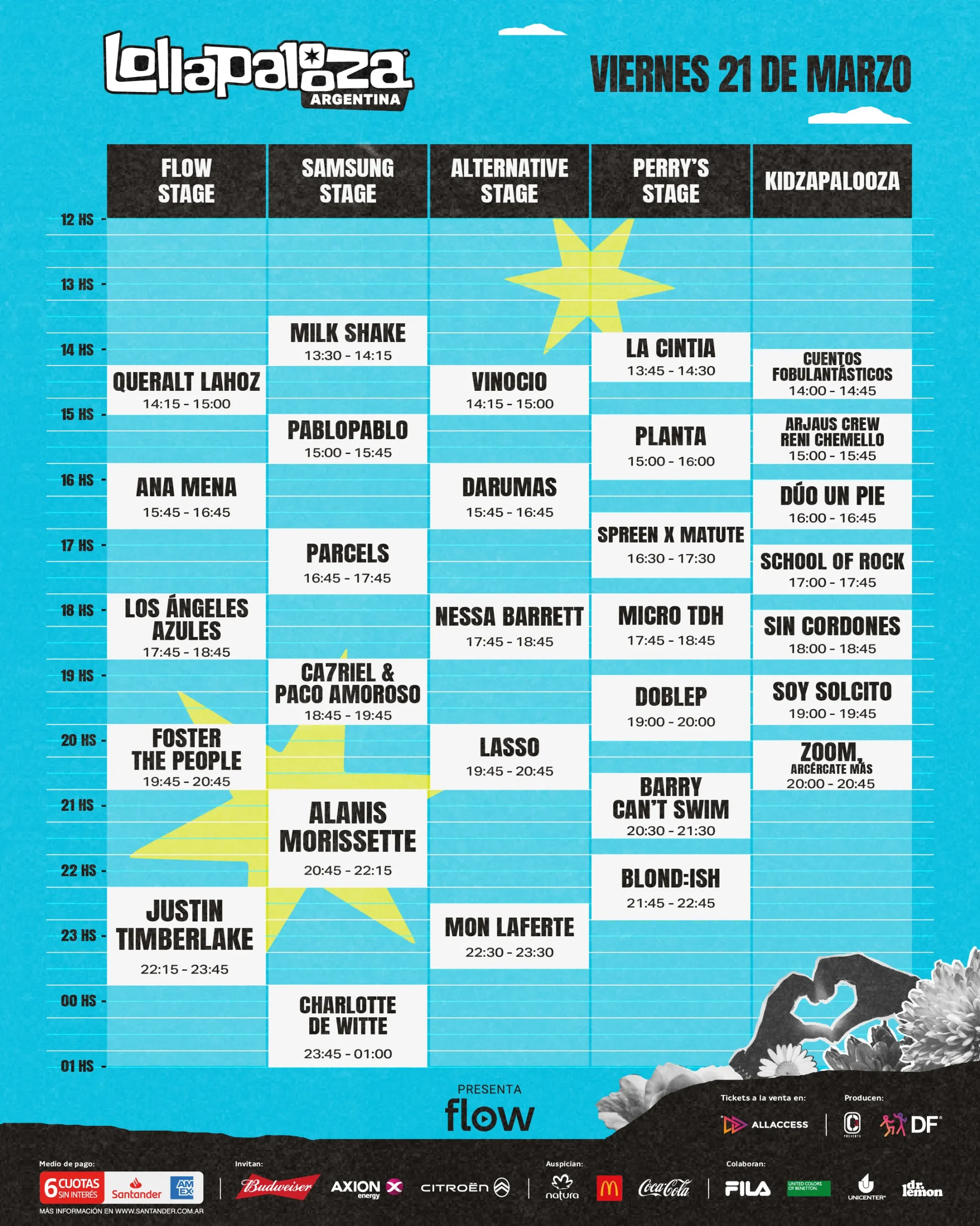 CONOCÉ LOS HORARIOS #LOLLAAR10AÑOS 1 01 HORARIOS LOLLA 2025 VIE scaled