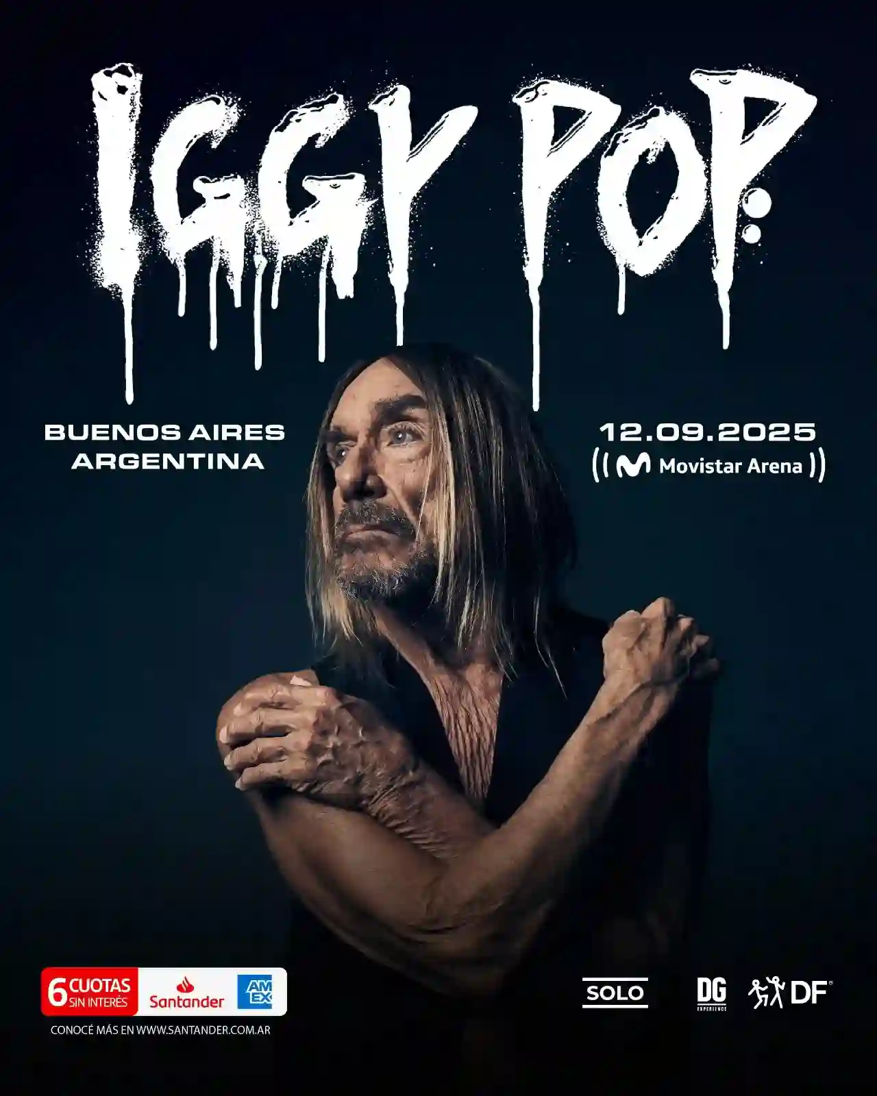 Urbana Play anuncia: IGGY POP REGRESA A ARGENTINA CON UN SHOW EN MOVISTAR ARENA 1 WhatsApp 10