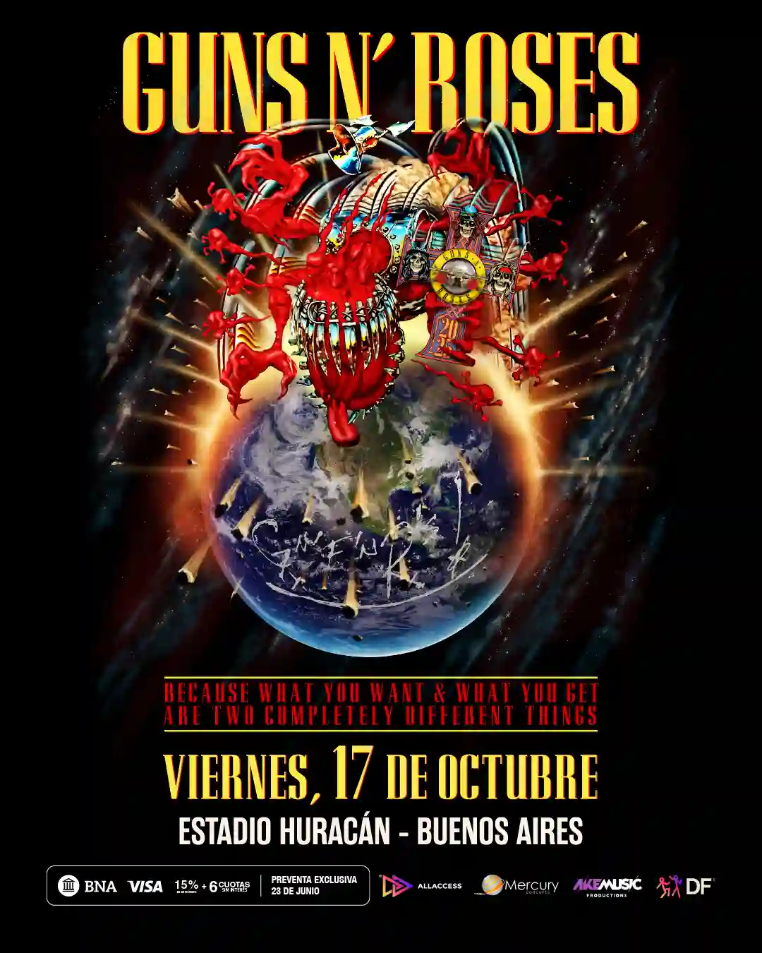 Urbana Play anuncia: GUNS N’ ROSES CONFIRMA SHOW EN ARGENTINA 1 BannersRedes 17oct