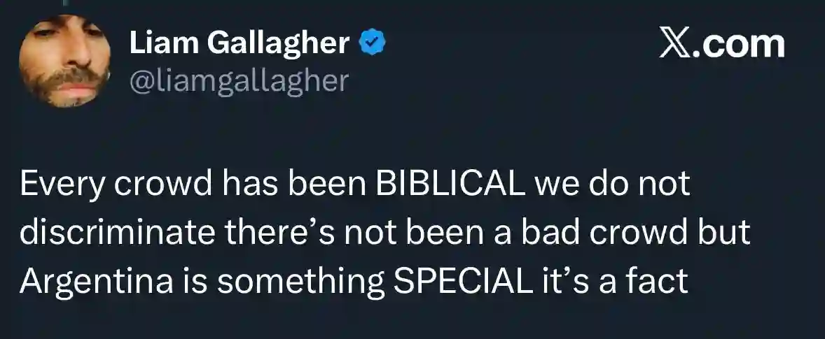 OASIS EN ARGENTINA: ¡Más de 150.000 personas vibraron al ritmo de los hermanos Gallagher! 2 TWEET